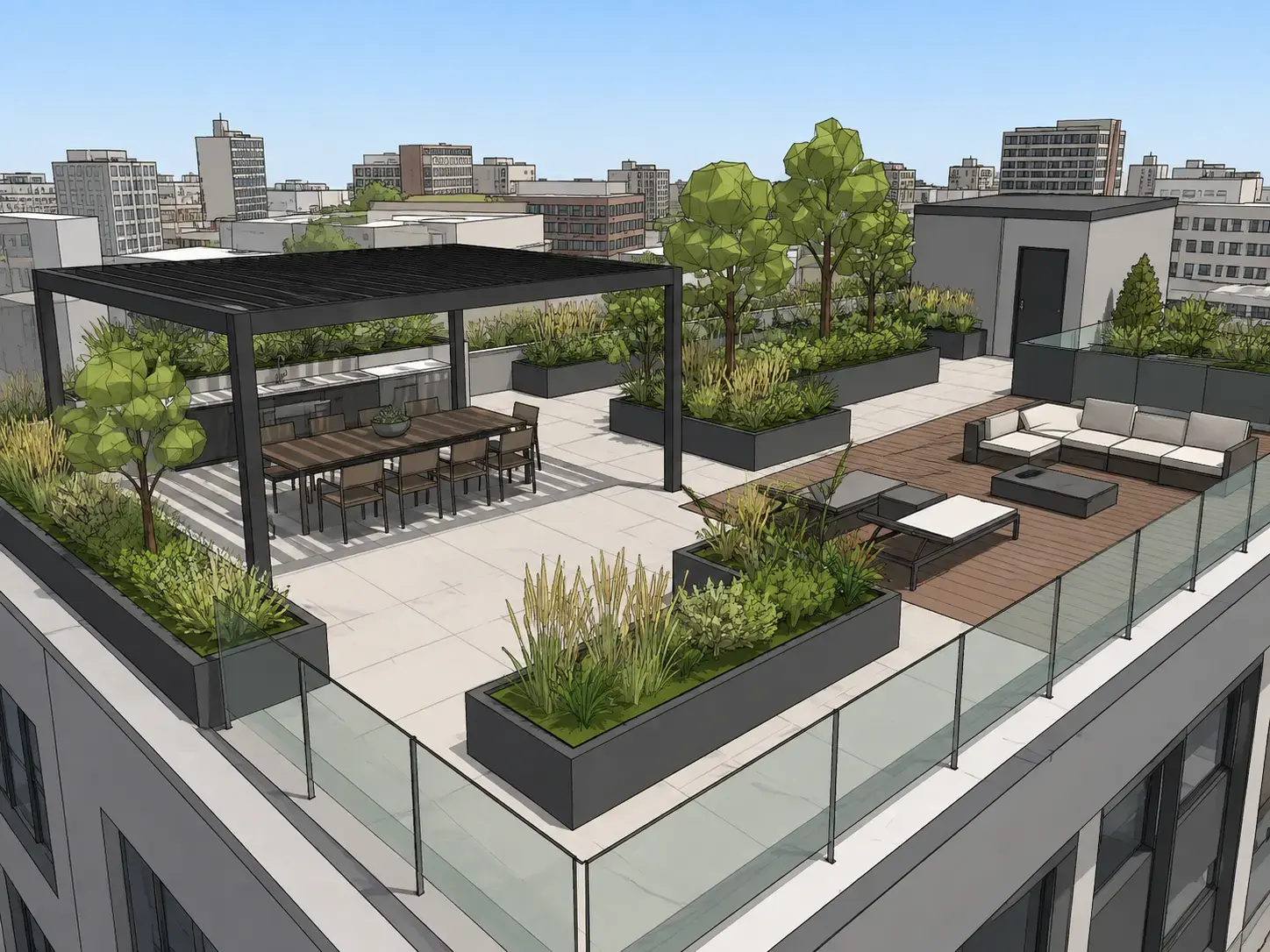 Rooftop Terrace → Night Lounge