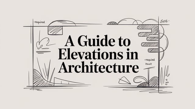 Elevations in Architecture: Types, Symbols & How to Read Them | Vibe3D Blog