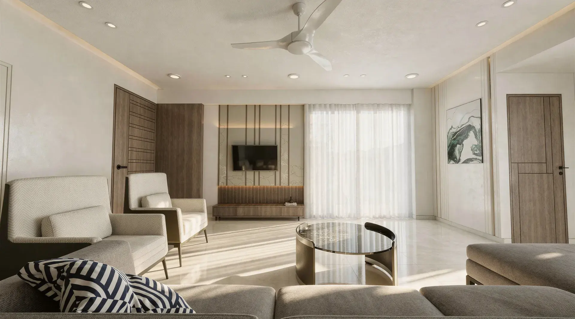 Interior render enhanced by the HyperReal engine