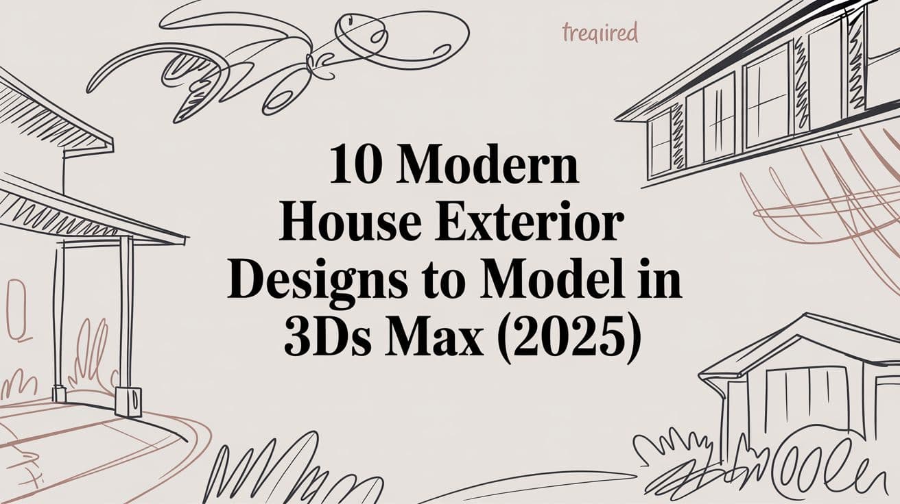 10 Modern House Exterior Designs to Model in 3ds Max (2025)
