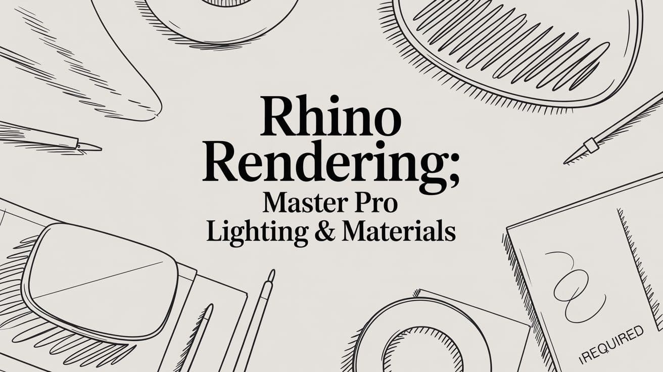 Rhino Rendering: Lighting, Materials & Faster AI Renders