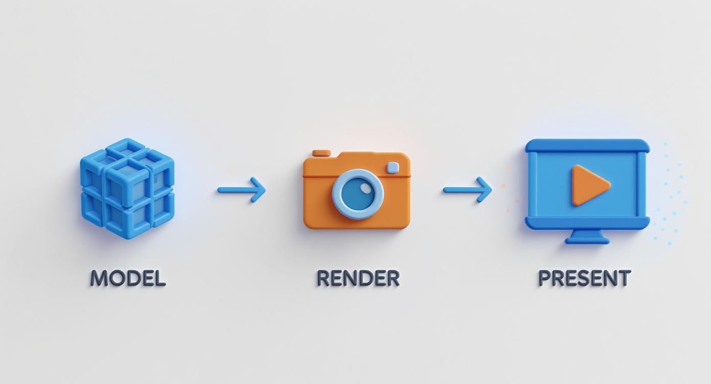 Infographic about 3d house renders