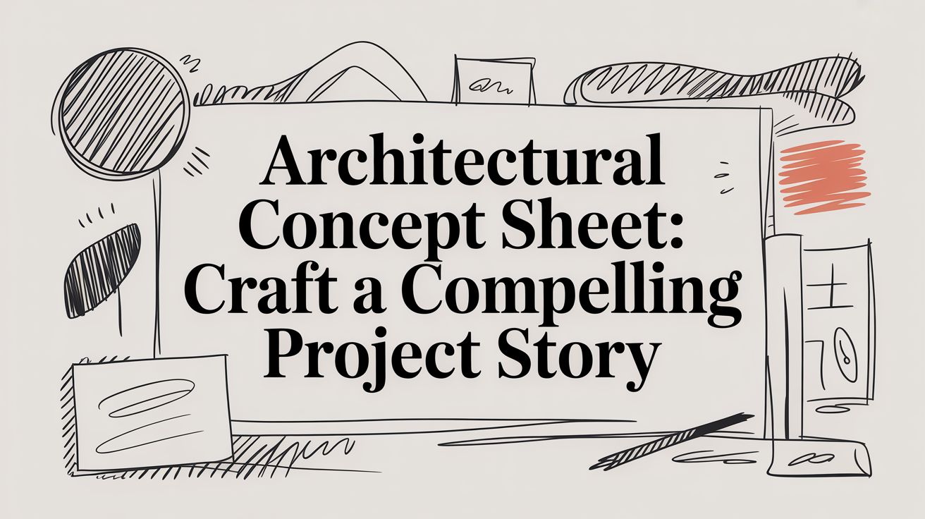 Architectural Concept Sheet: Craft a Compelling Project Story