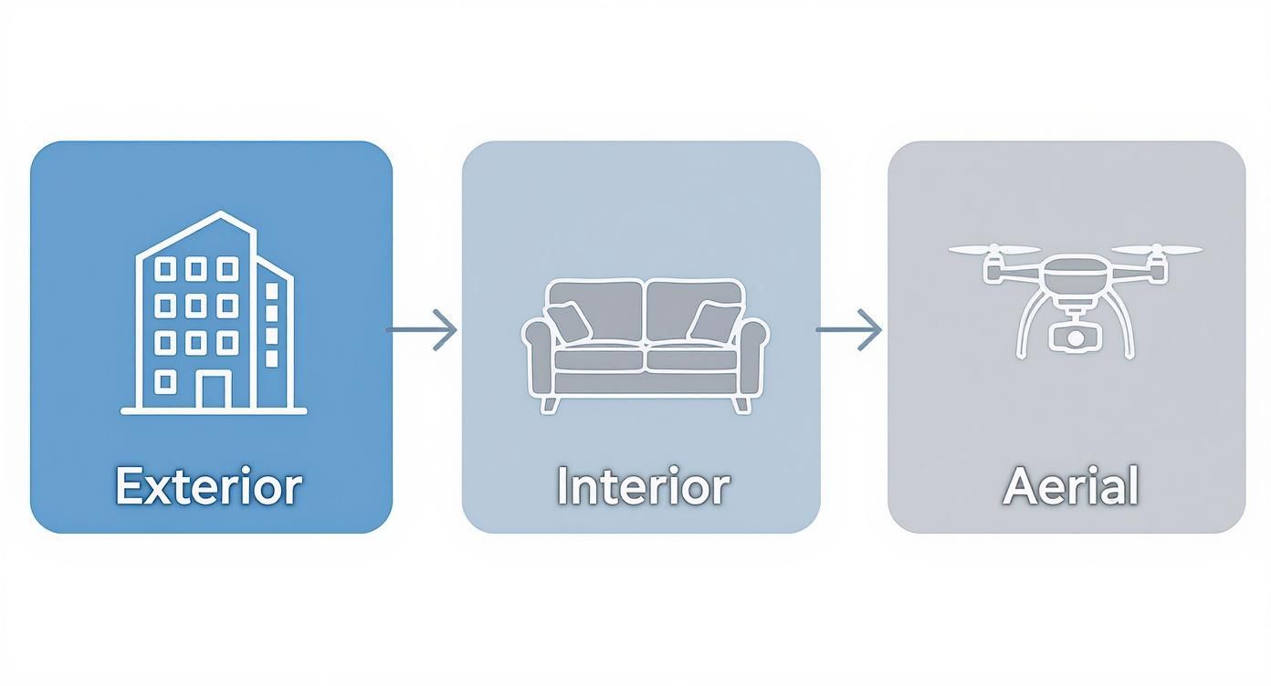 Infographic about architectural rendering of a building