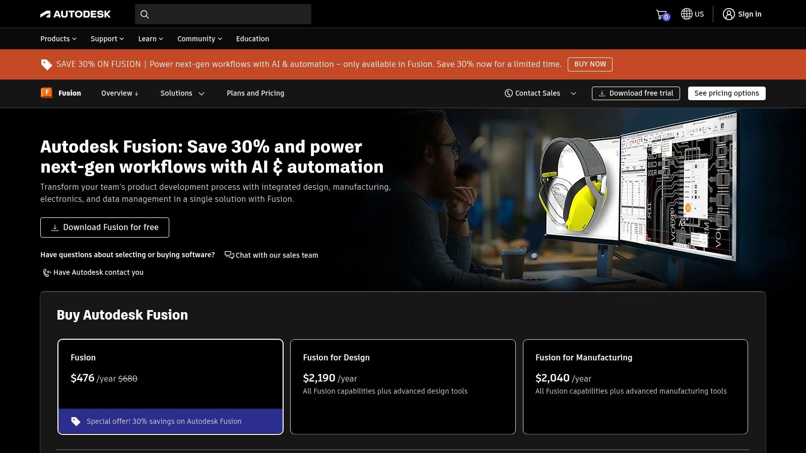 Autodesk Fusion – Personal Use (non-commercial)