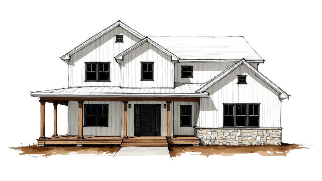 Modern Farmhouse Elevation