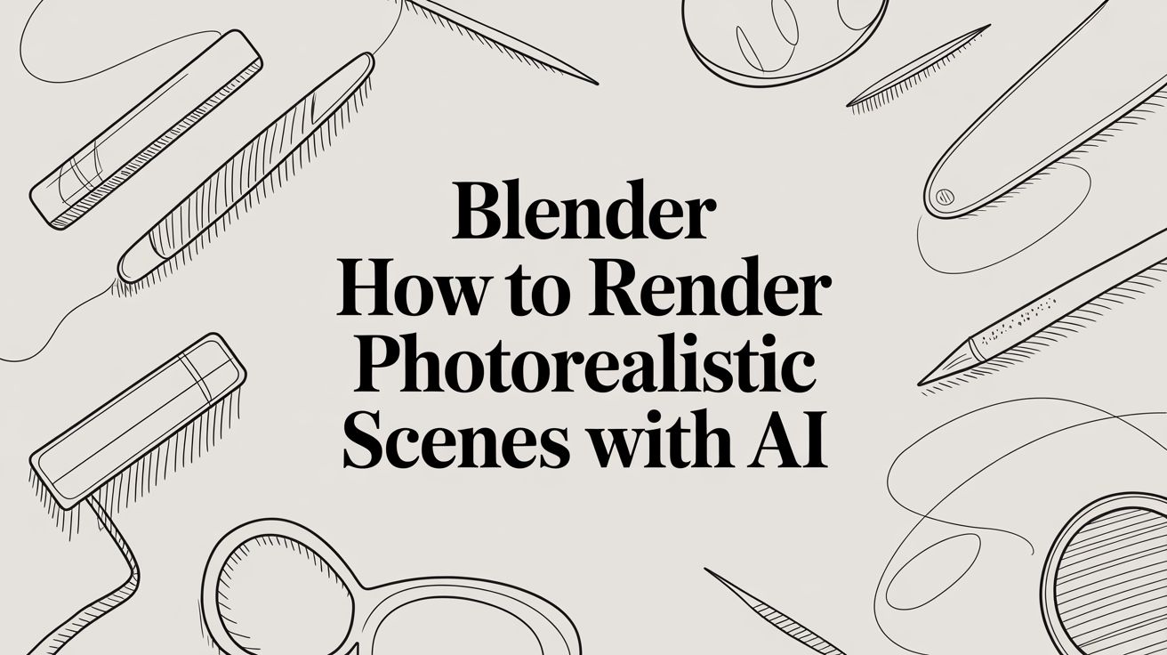 How to Render Blender Models Instantly with Vibe3D AI