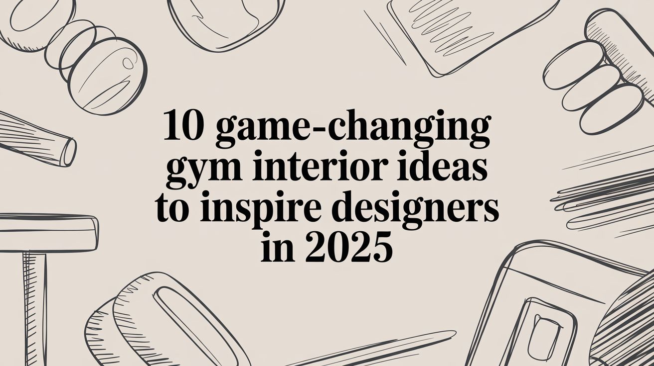 10 Game-Changing Gym Interior Ideas to Inspire Designers in 2025