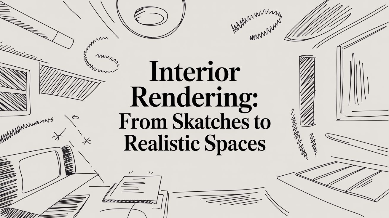 Interior Rendering: From Sketches to Realistic Spaces
