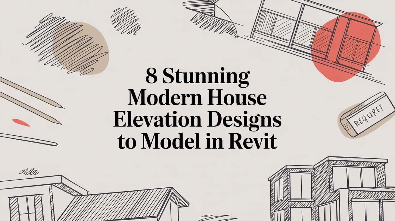 8 Stunning Modern House Elevation Designs to Model in Revit