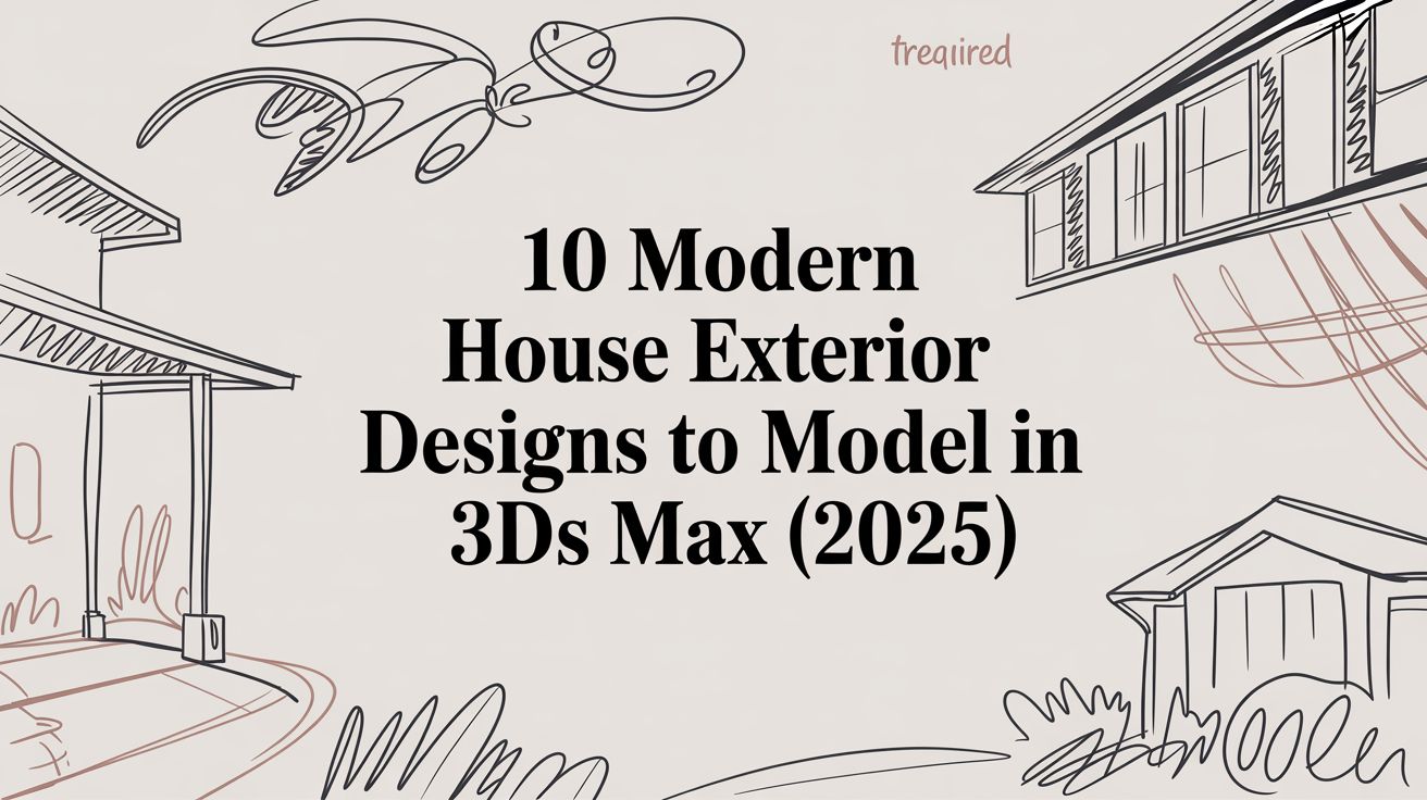 10 Modern House Exterior Designs to Model in 3ds Max (2025)