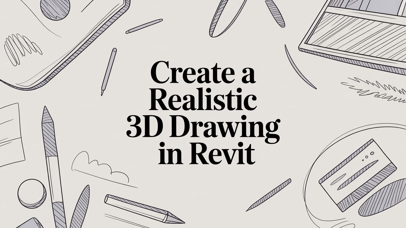Create a Realistic 3D Drawing in Revit