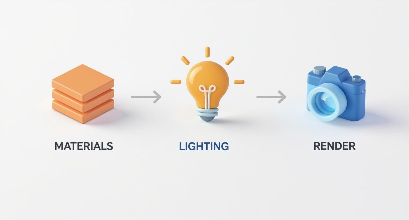 Infographic about render 3d