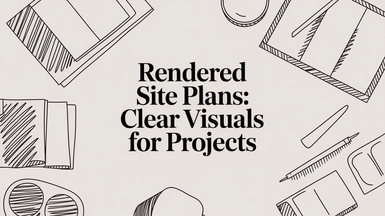 Rendered Site Plans: Clear visuals for projects