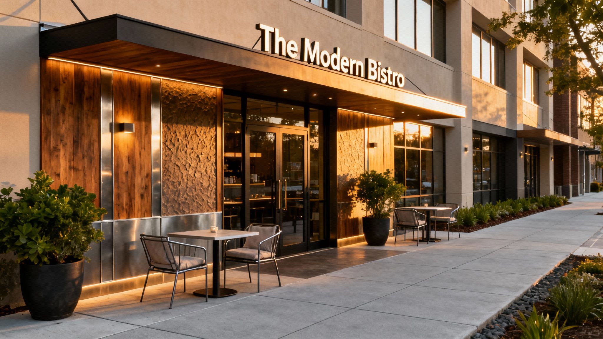 Master Restaurant Exterior Design with SketchUp