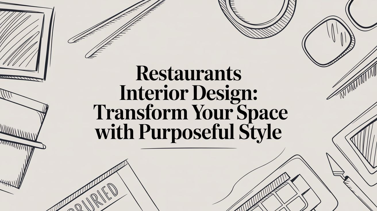 Restaurants interior design: Transform Your Space with Purposeful Style